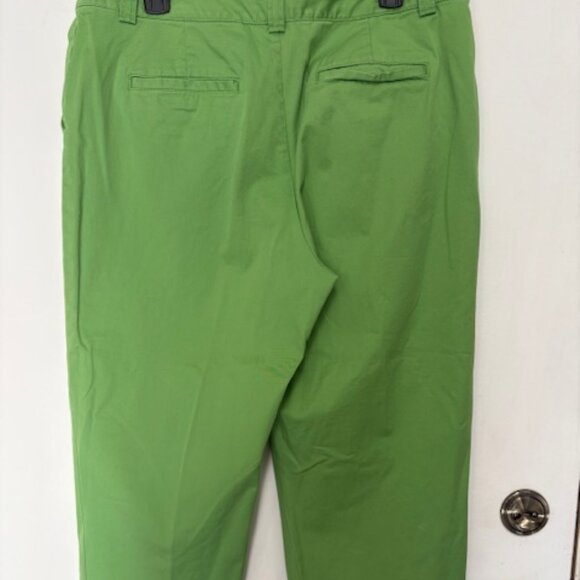 COLDWATER CREEK WOMENS BRIGHT GREEN CAPRI. LIKE NEW! SZ. 14 - Picture 4 of 4